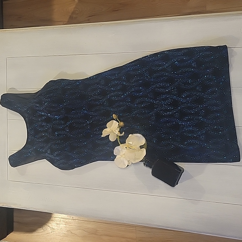 Speechless black and blue sparkle dress/perfect for HOMECOMING/prom/wedding